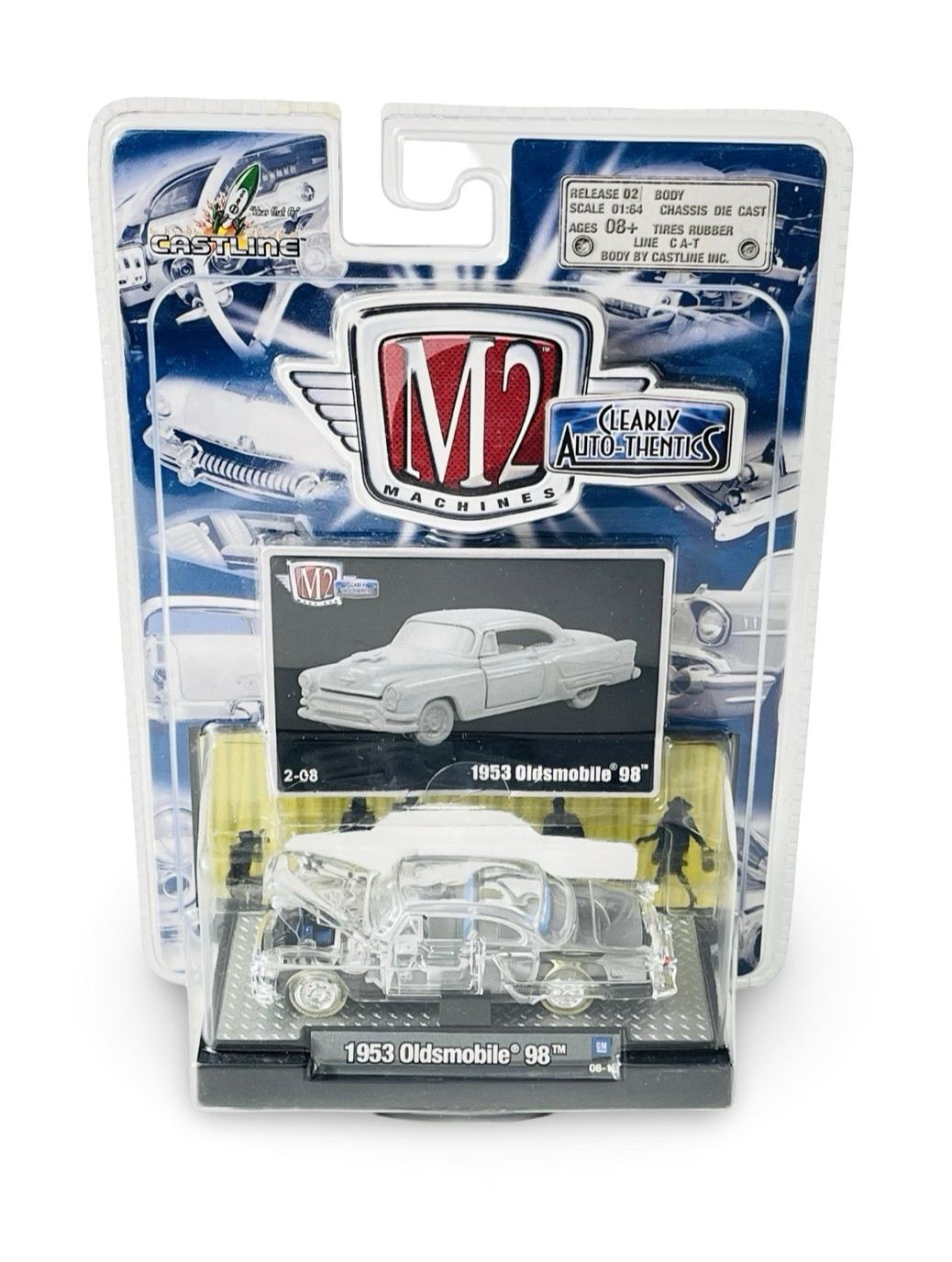 M2 Machines 2-08 Clearly Auto-Thentics 1953 Oldsmobile 98 – 2008 Diecast
