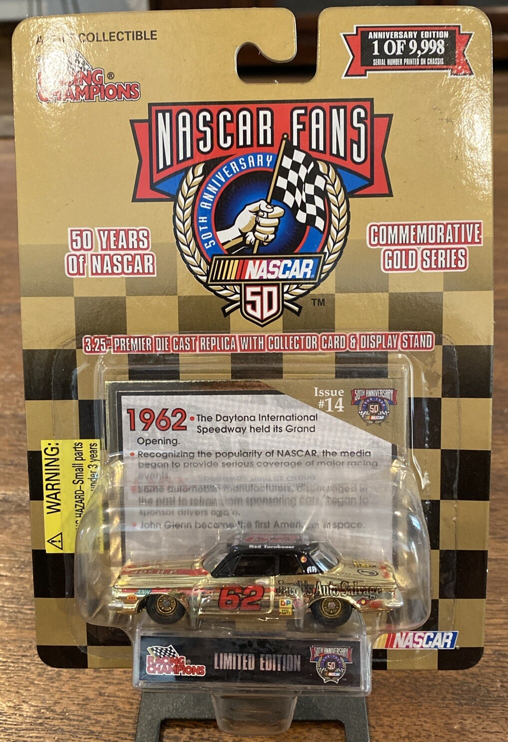 Racing Champions NASCAR 50 Years • Gold Series • Ned Turnbauer #62 • Issue 14
