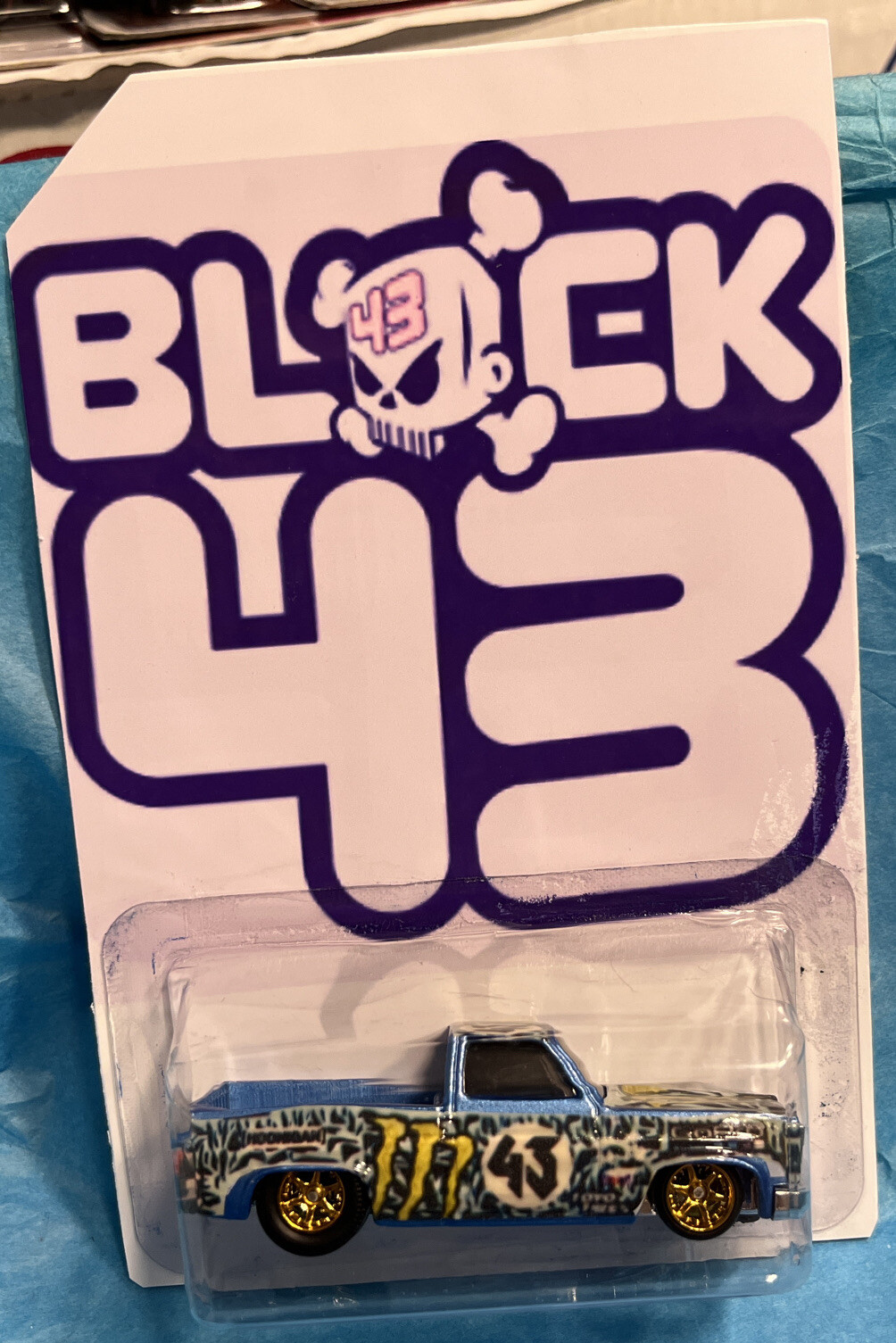 Hot wheels ‘83 Chevy Silverado Monster Energy Go Pro Real Riders It’s A Custom
