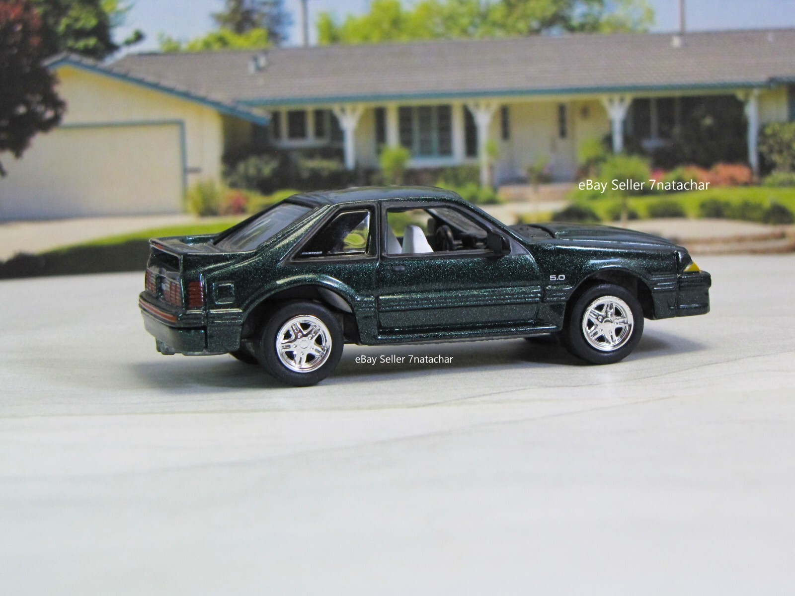 1987 – 1993 Ford Mustang GT Fox Body Hatchback Model 1/64 Scale Wheels Limited