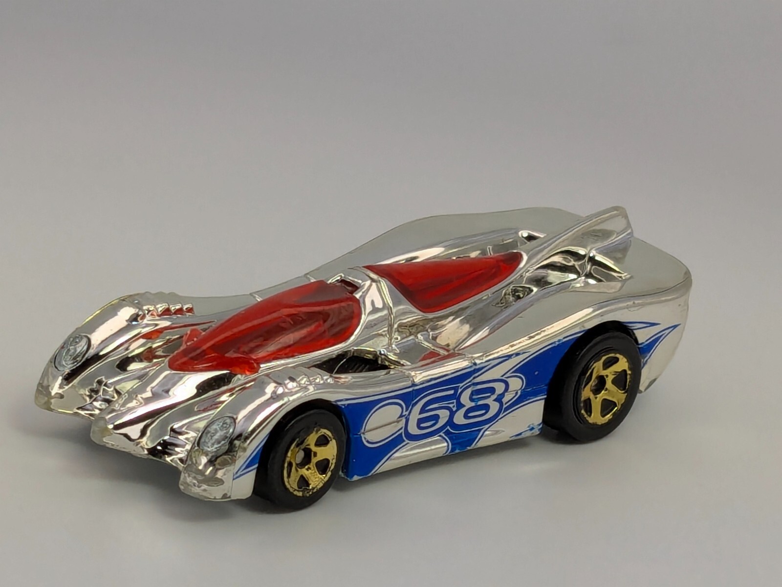 Hot Wheels 2011 Super 6 in 1 Track Exclusive #63 Power Pistons Chrome w/Gold 5SP