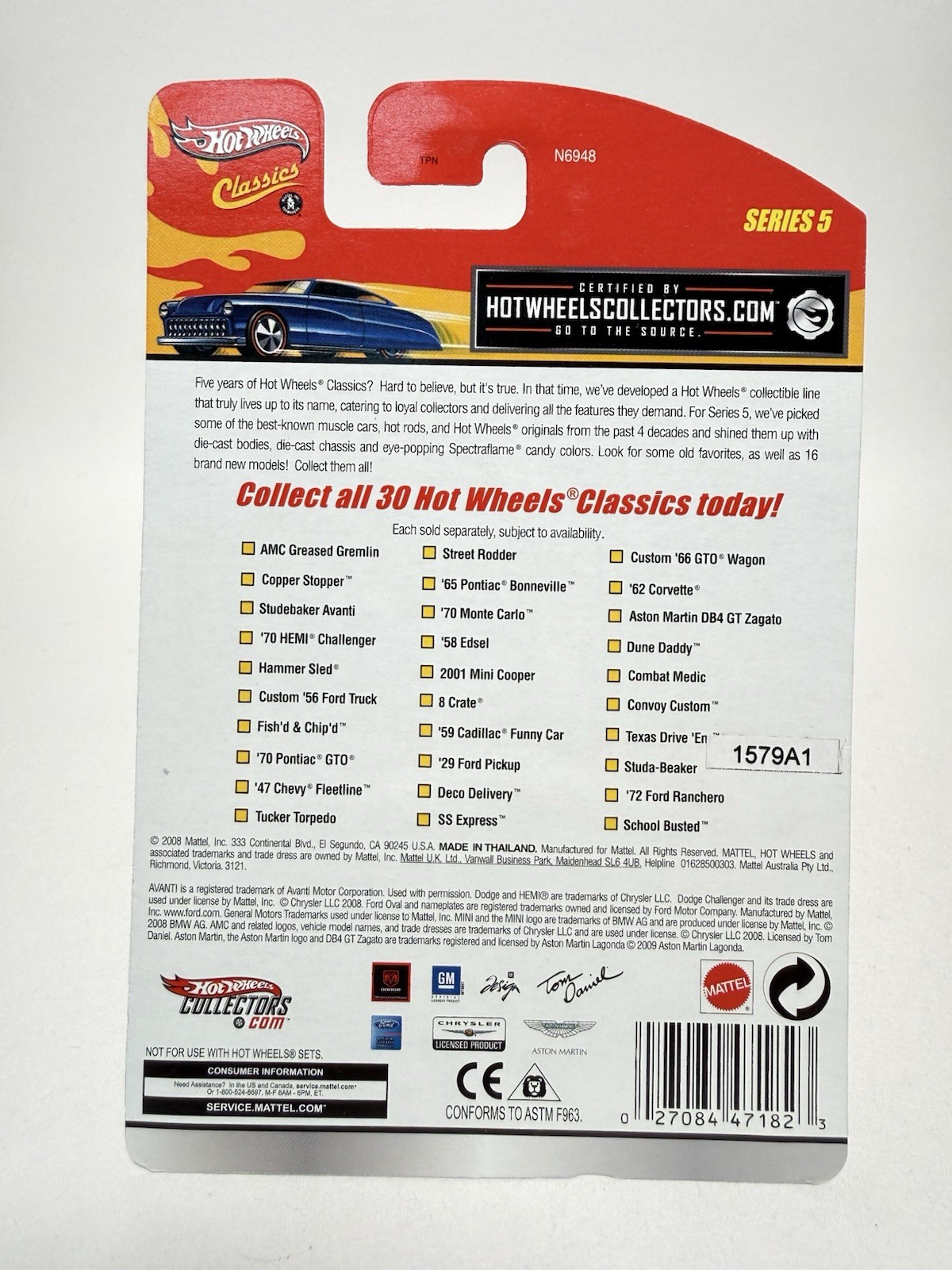 Hot Wheels Classics Series 5 – Copper Stopper, Red, BP