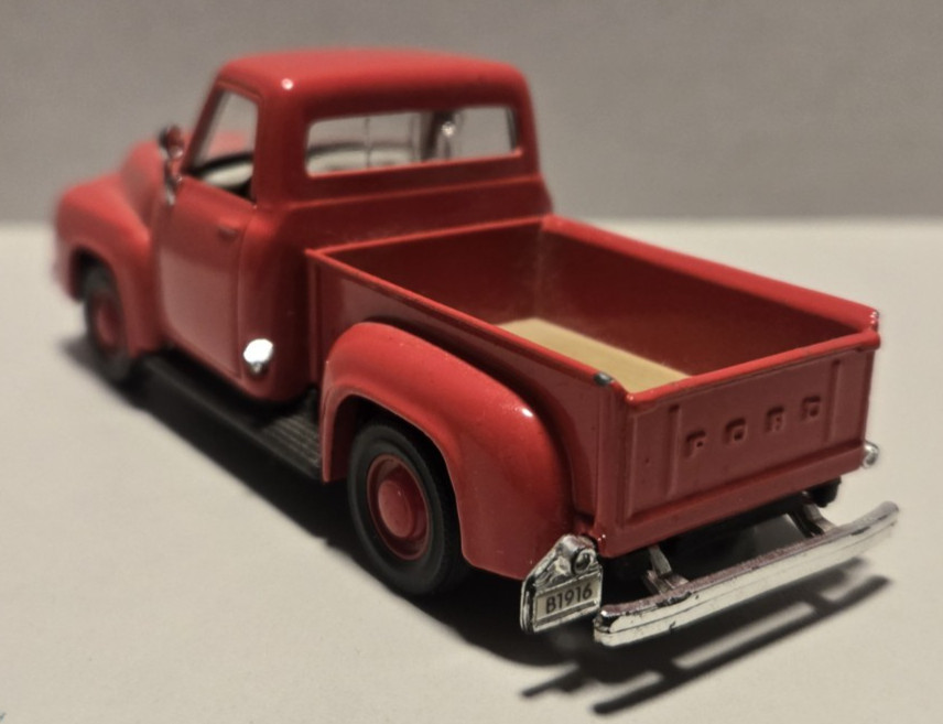 (2) – Ford Diecast Red – 1/32 Scale – Maisto 1953 Pickup – Ertl 1964 1/2 Mustang