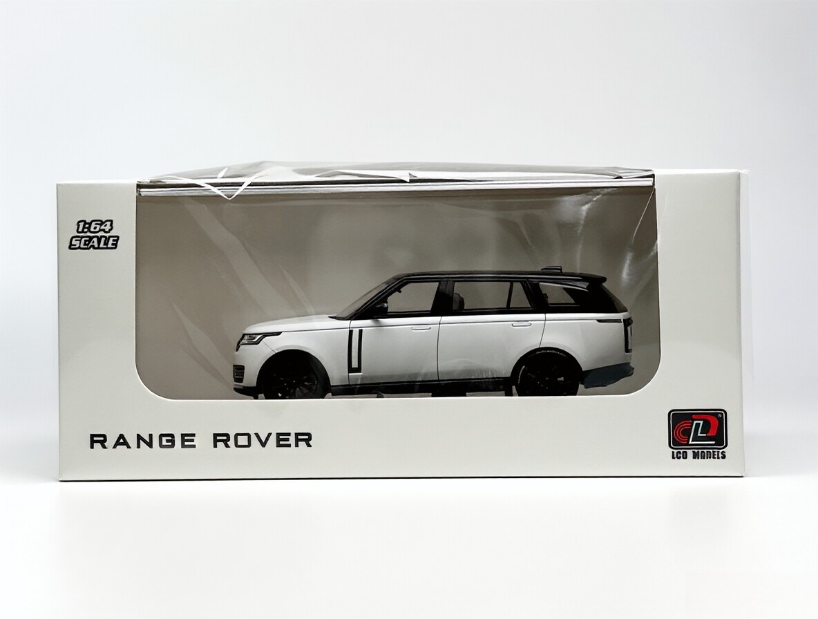 LCD 1:64 White 2022 Range Rover Luxury SUV Sports Model Diecast Metal Car