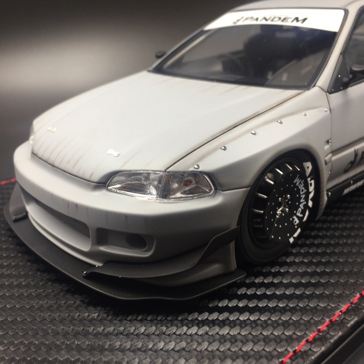 Ignition Model 1/18 Ig 1471 Pandem Honda Civic EG6 In Battle Gray.Cldc Exclusive
