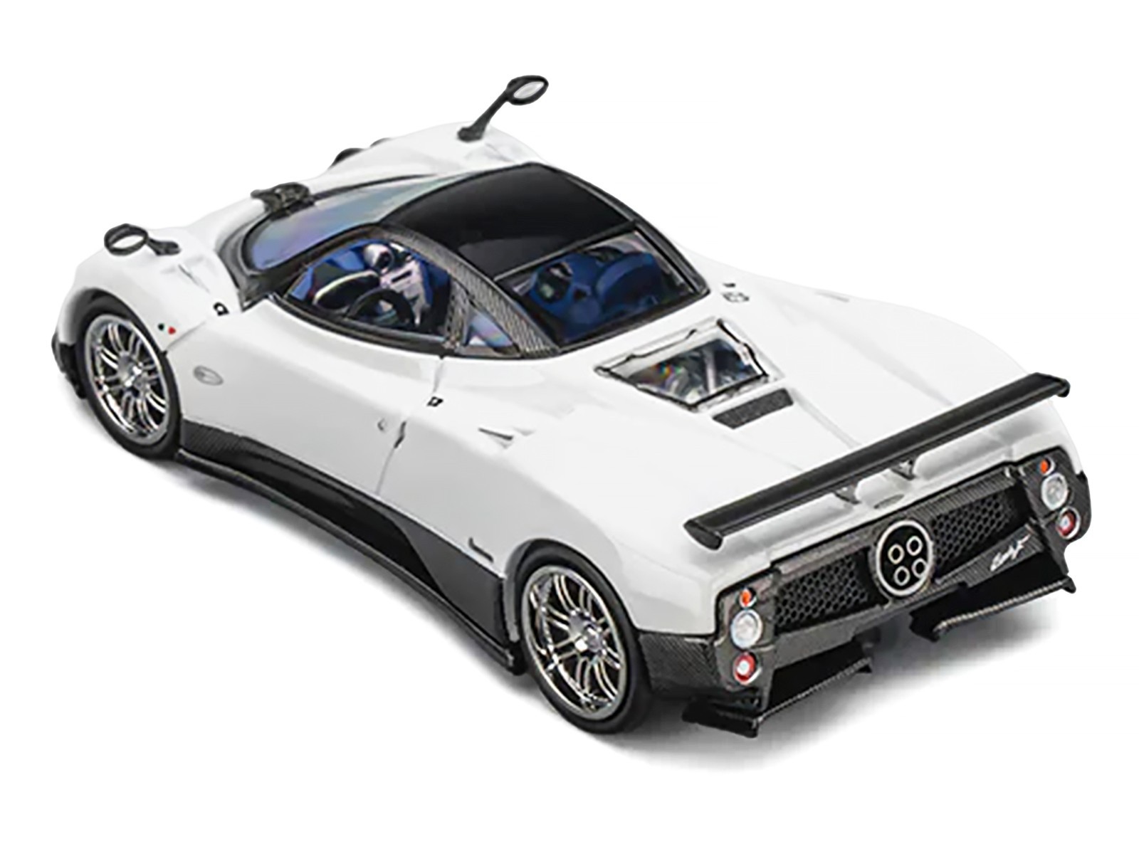 PAGANI ZONDA F PEARL WHITE 1/64 DIECAST MODEL CAR BY CM MODEL CM64-ZONDAF-01