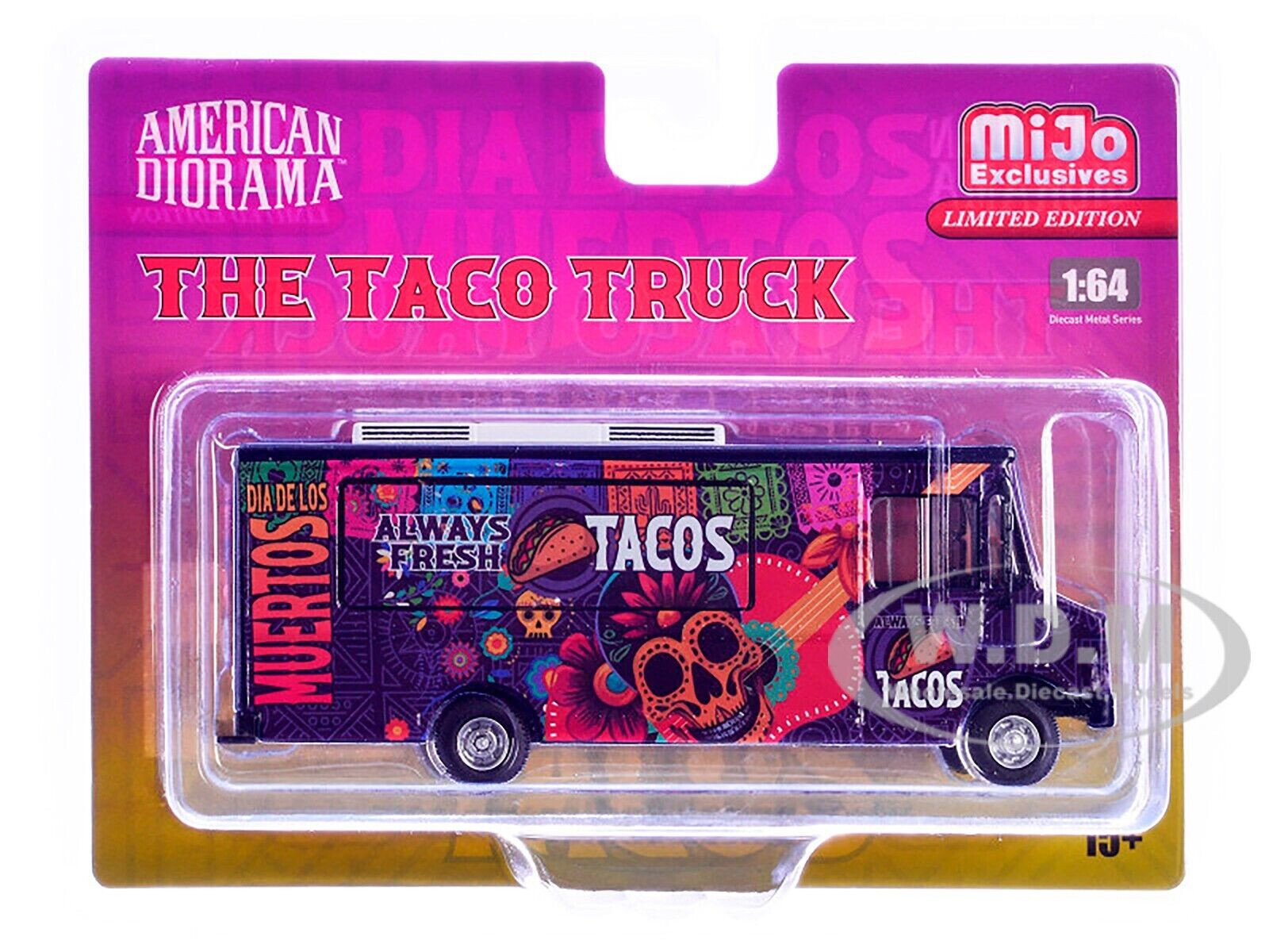 American Diorama 1/64 TACO FOOD TRUCK Die Cast Vehicle -TACOS-