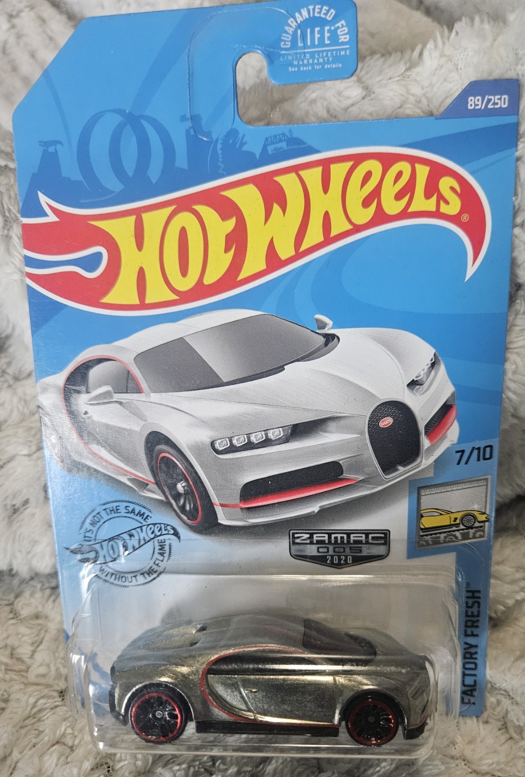 2020 Hot Wheels ‘16 Bugatti Chiron #89 Factory Fresh Zamac #5 Rare Great Card🔥