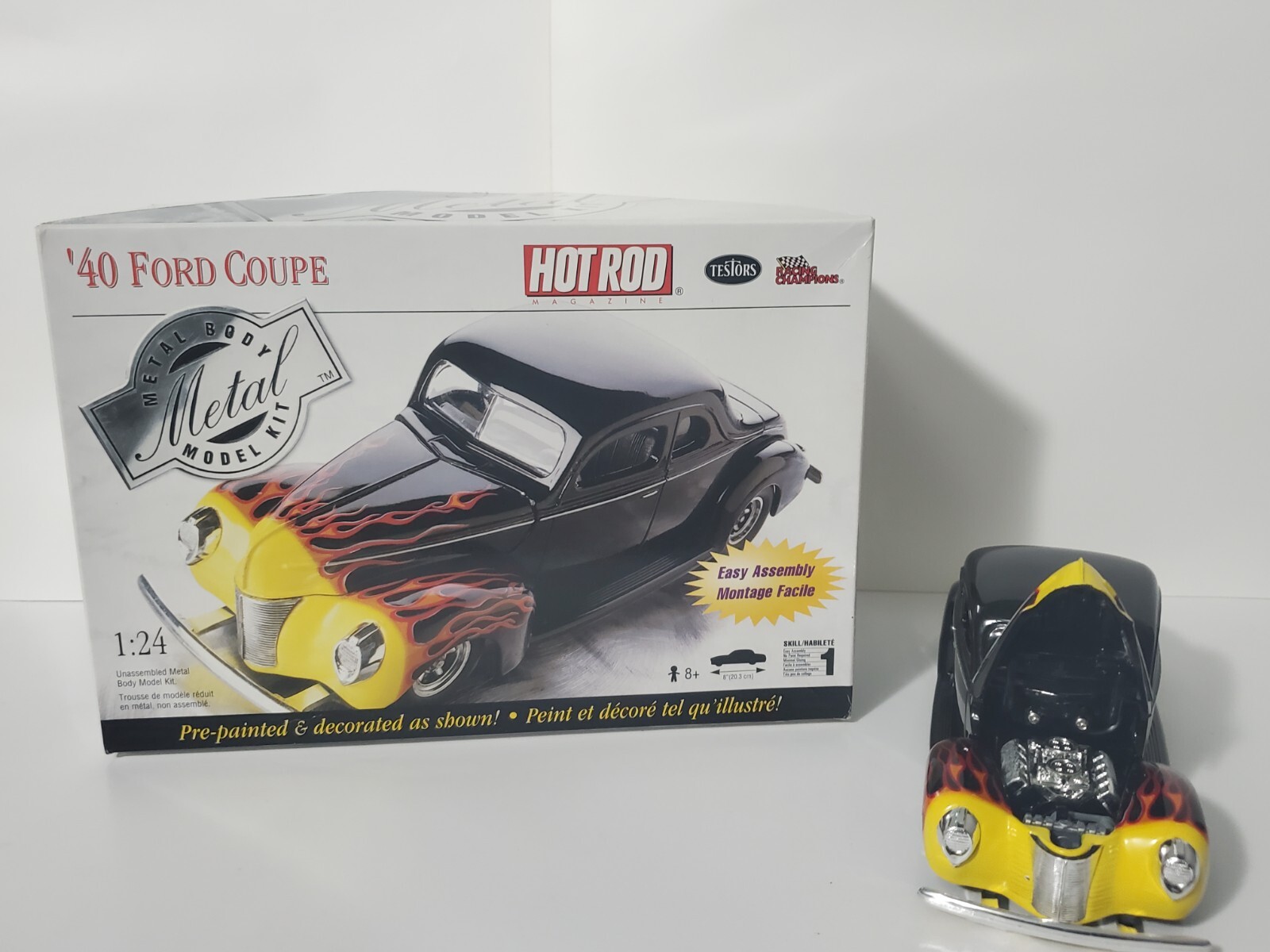 1-24 Testors Die Cast Metal 40 Ford Coupe New Build Super Nice