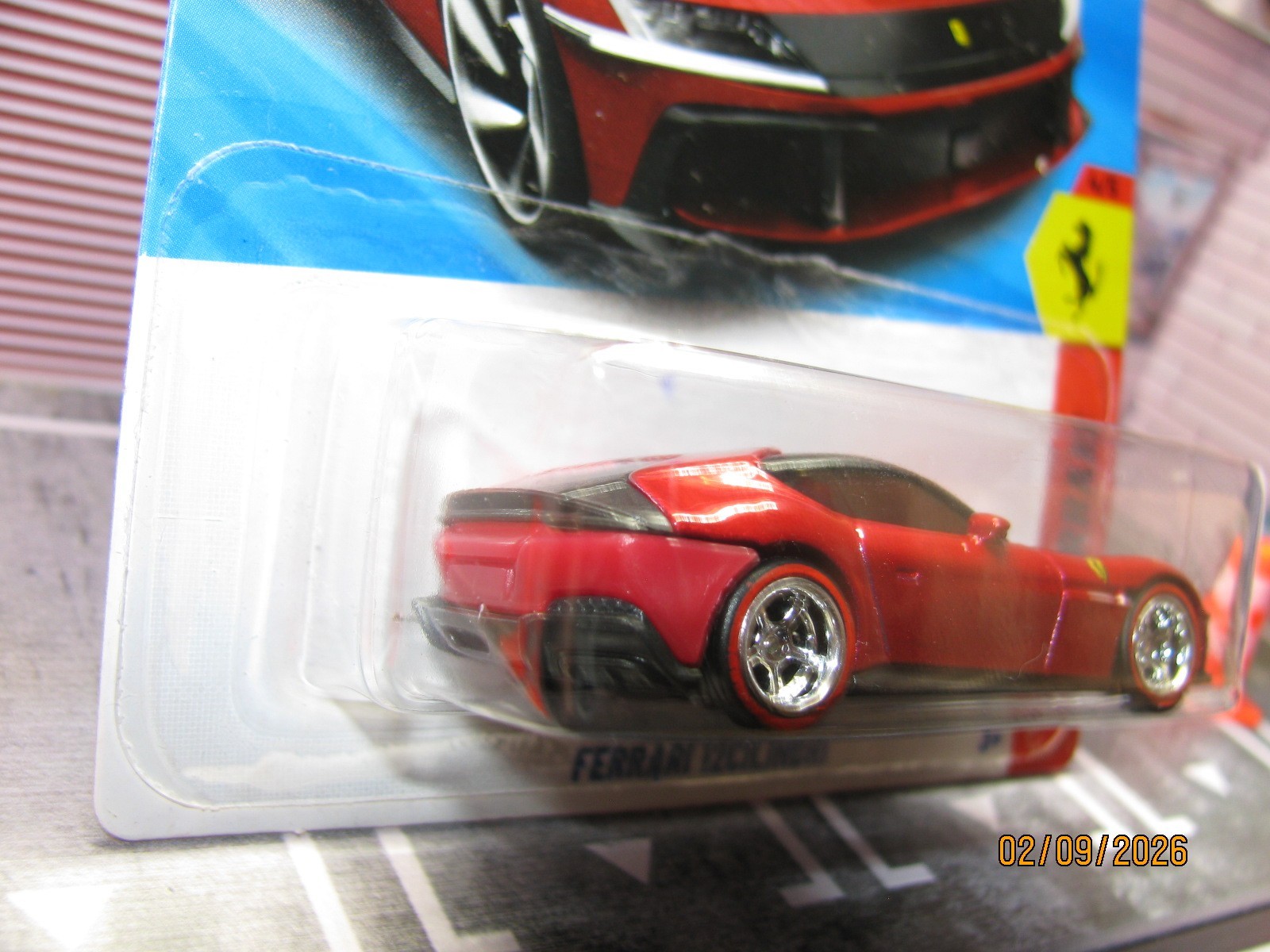 2026 Hot Wheels Burgandy Ferrari 12Cilindri #94 w/Real Riders Wheel Swap