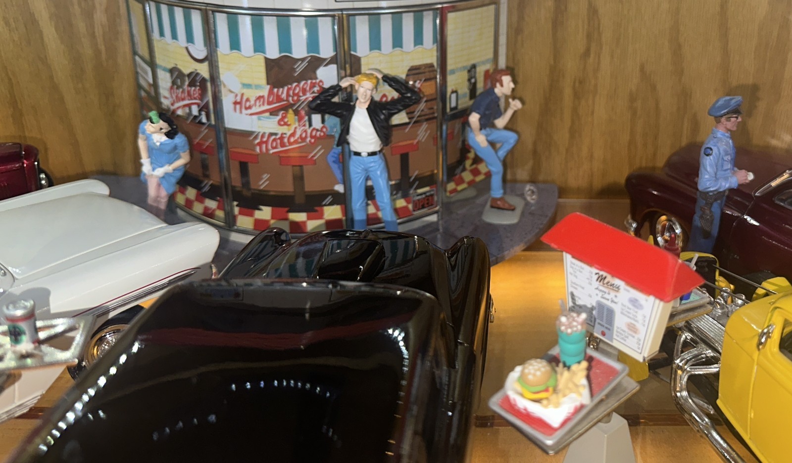 ERTL 1/18 1955 Chevrolet Hot Rod Coupe, Black, From American Graffiti Movie