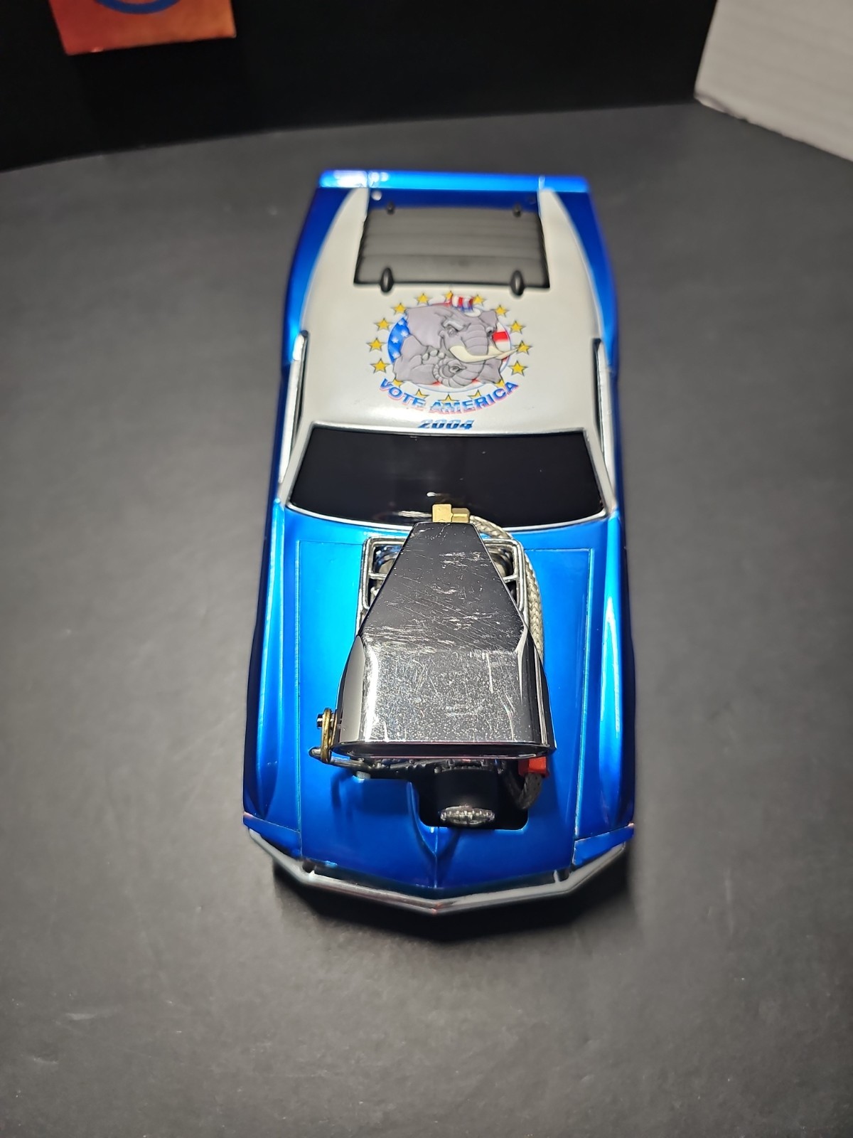 Vntg 2004 Muscle Machines 1969 Ford Mustang Vote America 1:18 Diecast Car NO BOX