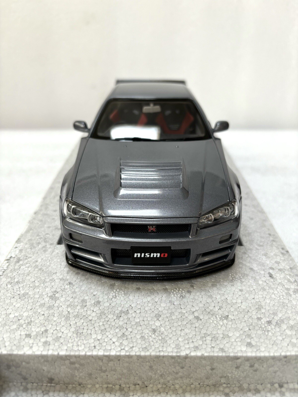 1/18 MotorHelix Nissan Skyline R34 GT-R Nismo Z-tune Gun Metallic Gray Diecast
