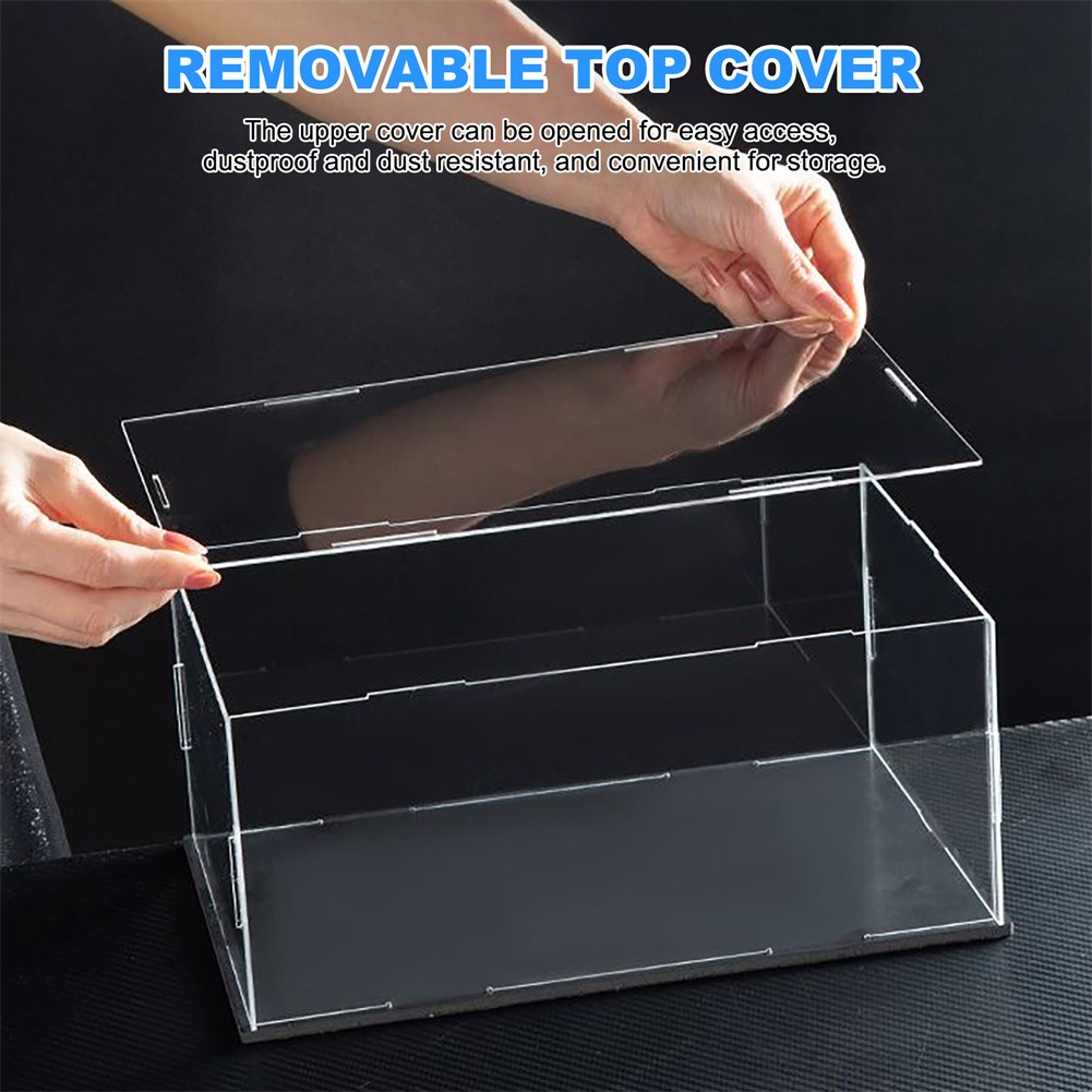 Acrylic Display Case Box Action Figure Collectibles for 1: 24 Diecast Model Car
