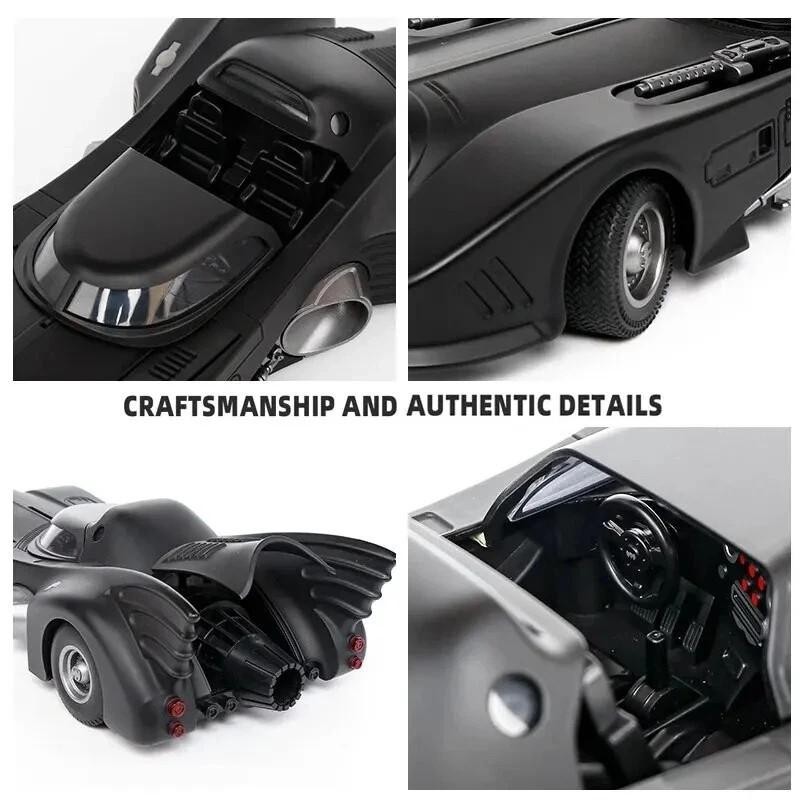 1:24 THE BATMAN Batmobile 1989 DC Comics Diecast Car Toy Gift Collectible NEW