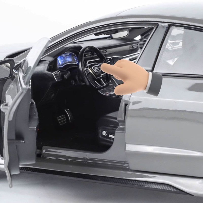 1/18 for RS7 Sportback Model with Key Remote Control-Sound Light Effects Model