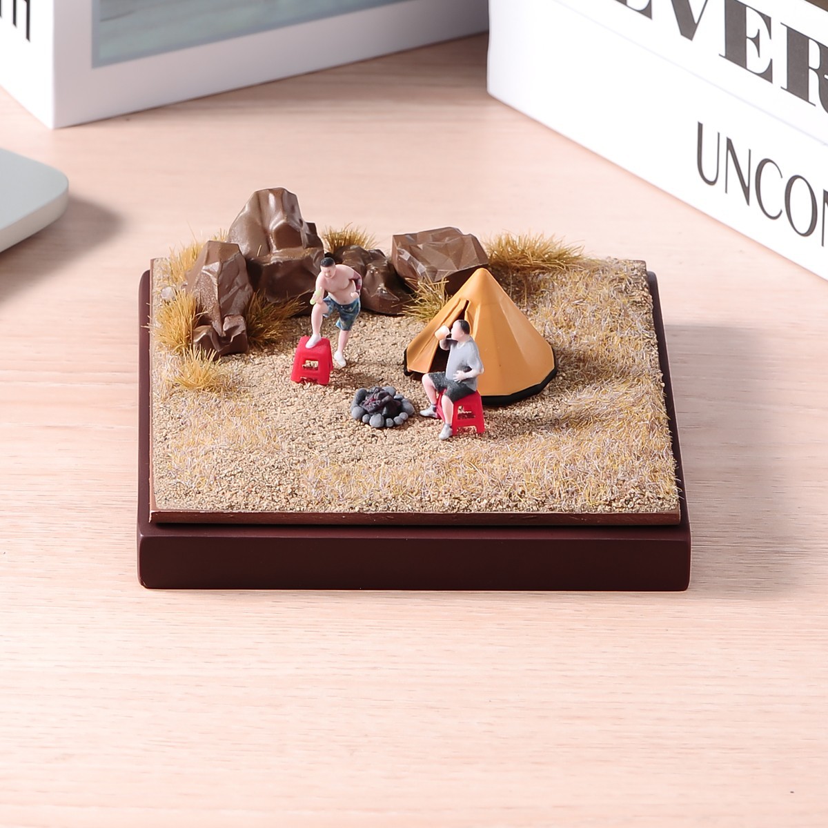 1/64 Resin Desert Diorama Display Base Square Scenery Platform for Car Figures