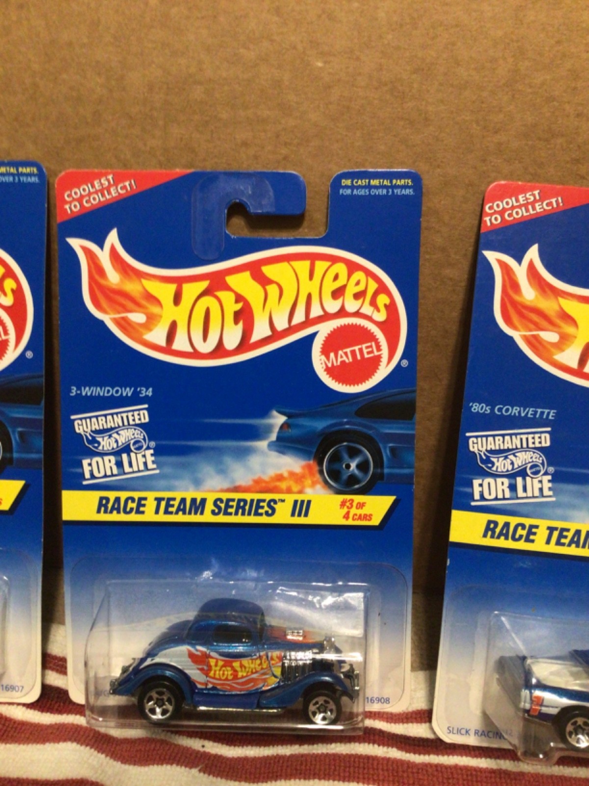 2026 Hot Wheels 1994,95,96,97, Race Team series complete sets of 4 see photos