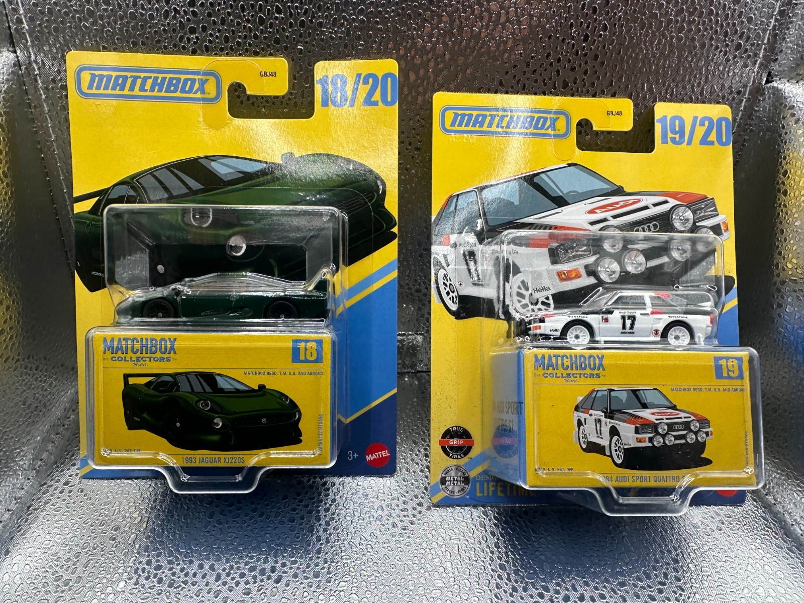 Matchbox Collectors 1984 Audi Sport Quattro S1 #19/20 White & 1993 Jaguar XJ220S