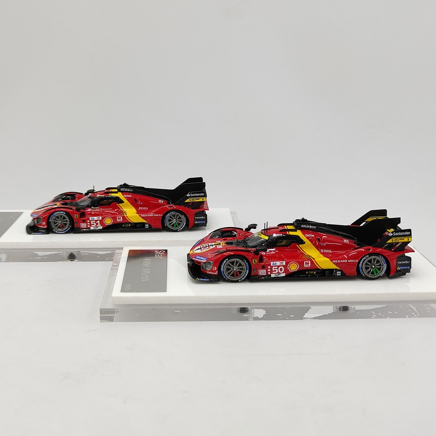 1: 64 Scale Ferrari STAR 499P Red # 50 # 51 Le Mans Racing Resin Car Model