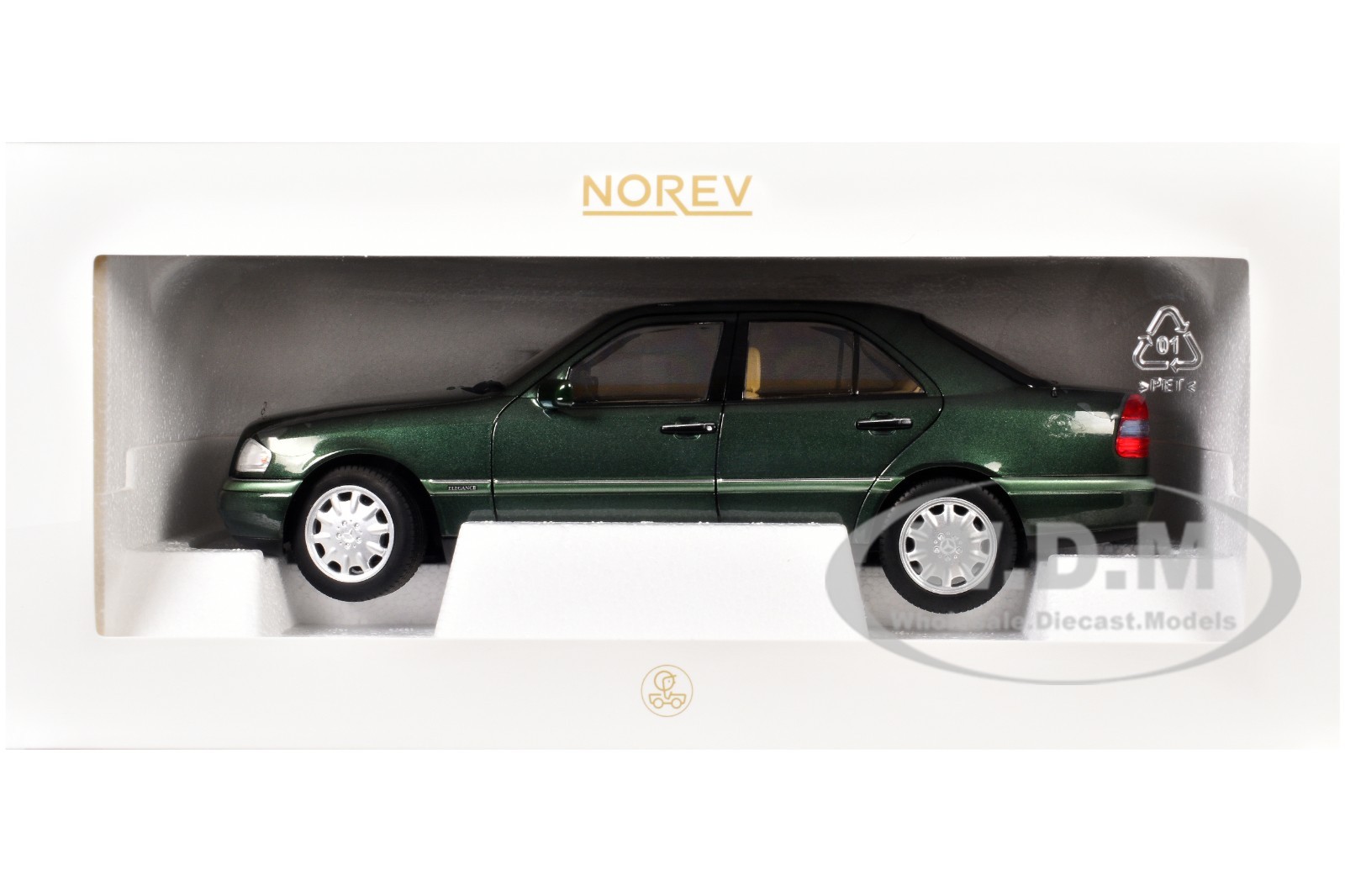 1993 MERCEDES-BENZ C-CLASS MALACHITE GREEN 1/18 DIECAST MODEL BY NOREV 183372