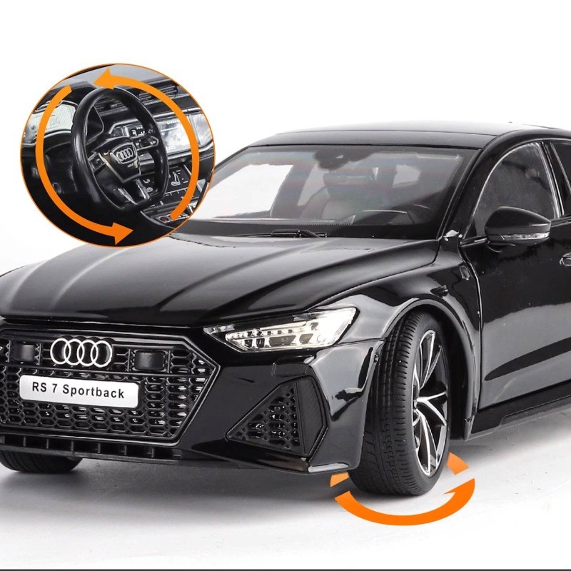 1/18 for RS7 Sportback Model with Key Remote Control-Sound Light Effects Model