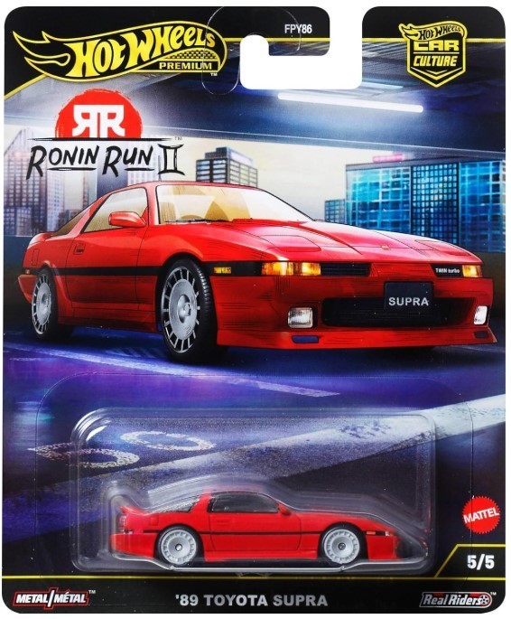 NEW Hot Wheels Car Culture Ronin Run 2 II ’89 TOYOTA SUPRA 1:64 JBK90 Diecast