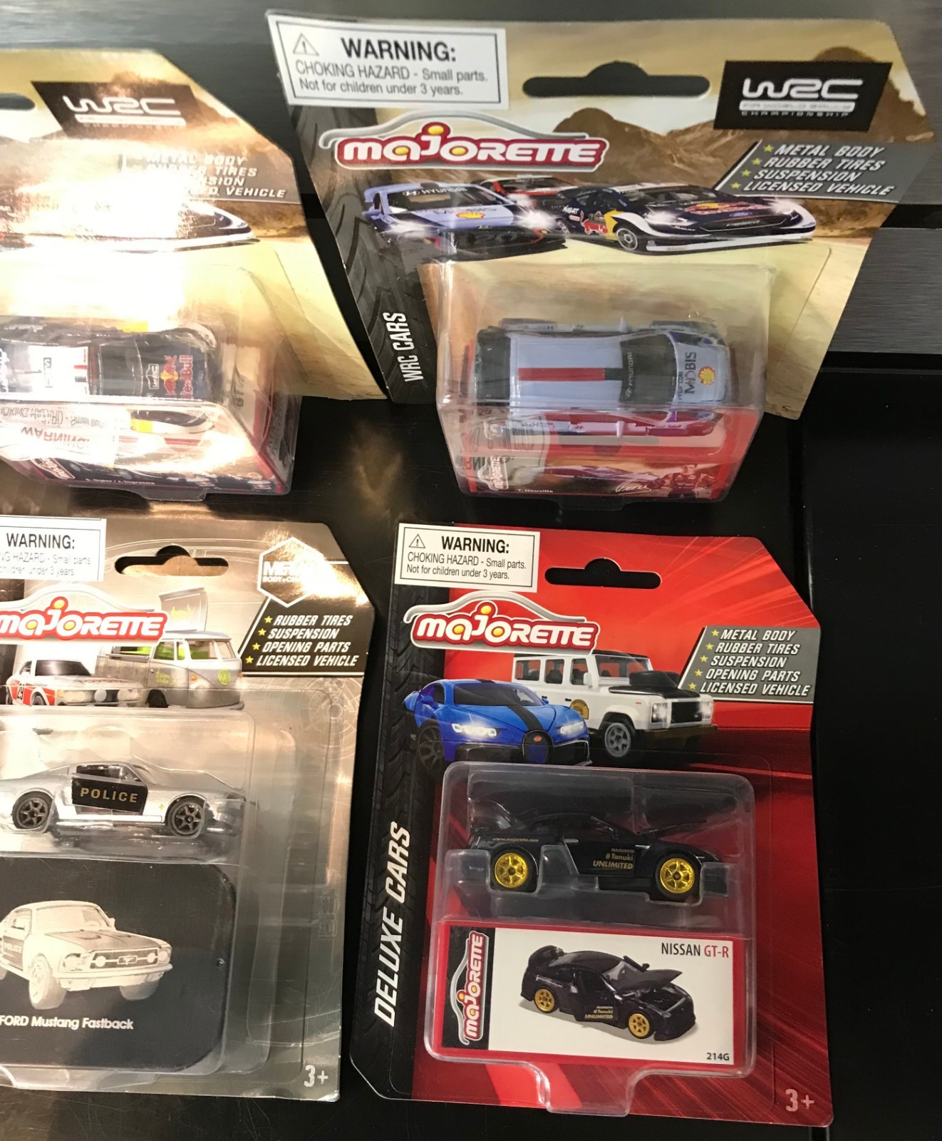 Majorette 1/64 MOC WRC, Porsche, Deluxe and Metal Series Cars Lot of 6 All NICE!