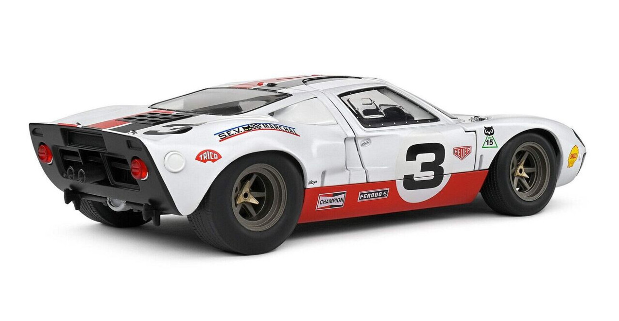 1/18 FORD GT40 MK1 ERIC DEAN 2015 Model Car -WHITE-