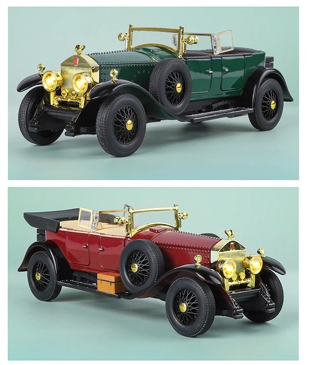 1:24 Diecast Rolls-Royce Phantom Classic Model Car Collectible Black Phantom