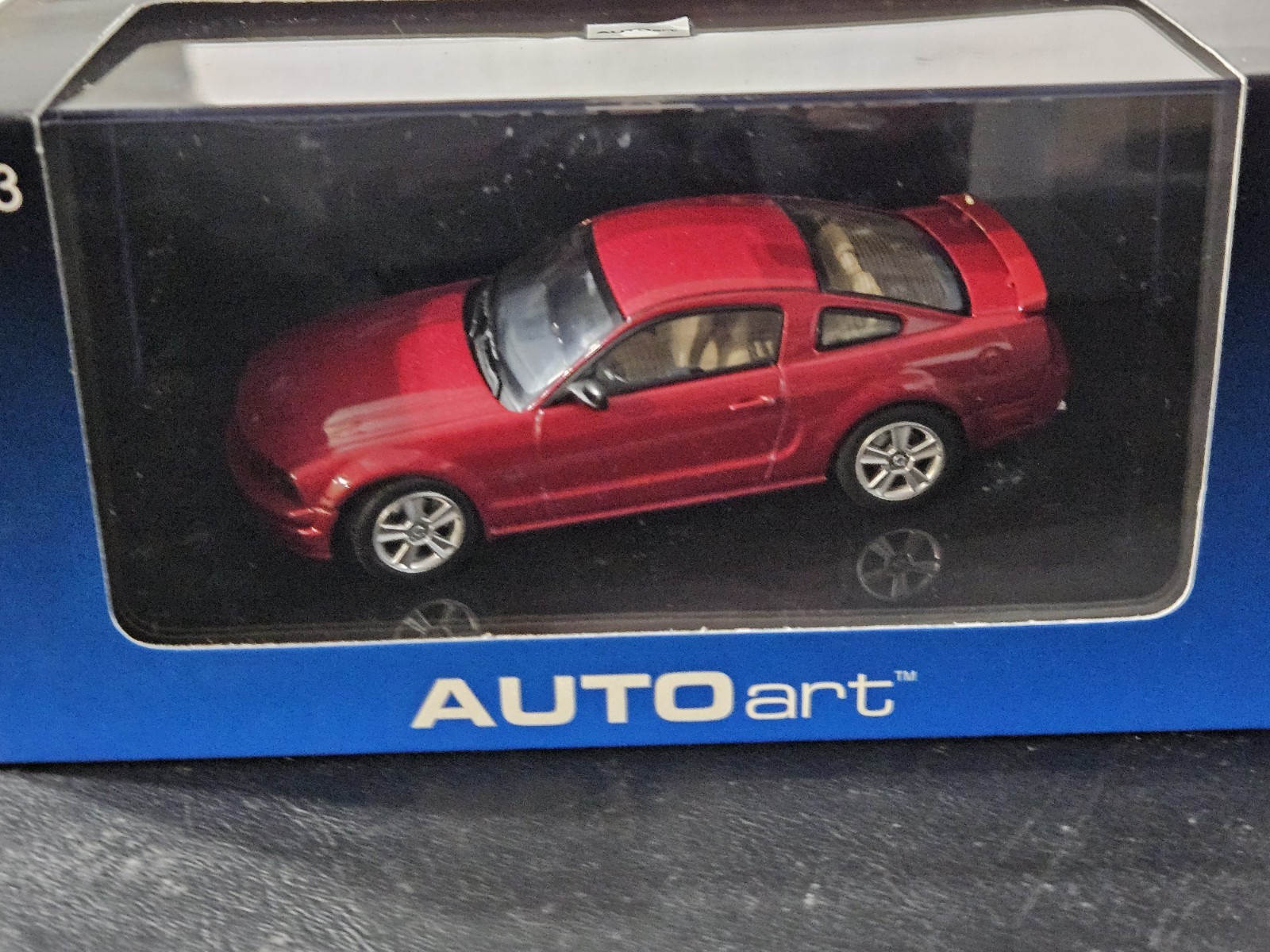 AUTOart 1:43 SCALE 2005 FORD MUSTANG GT COUPE IN RED. AUTO SHOW VERSION. NEW!