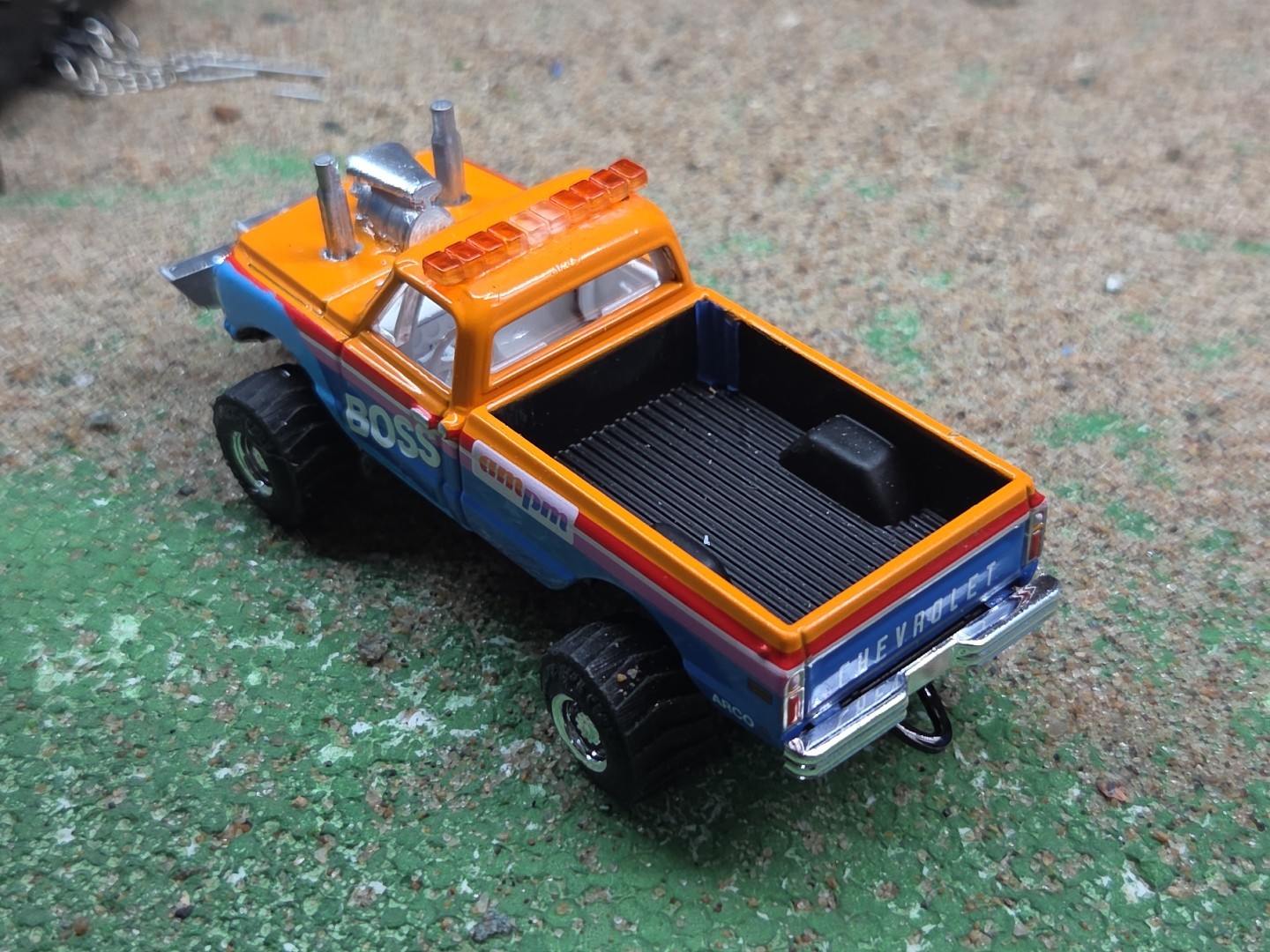CUSTOM BUILT 1:64 4×4 GreenLight 1972 PULLING TRUCK puller Chevy CHEVEROLET Ertl