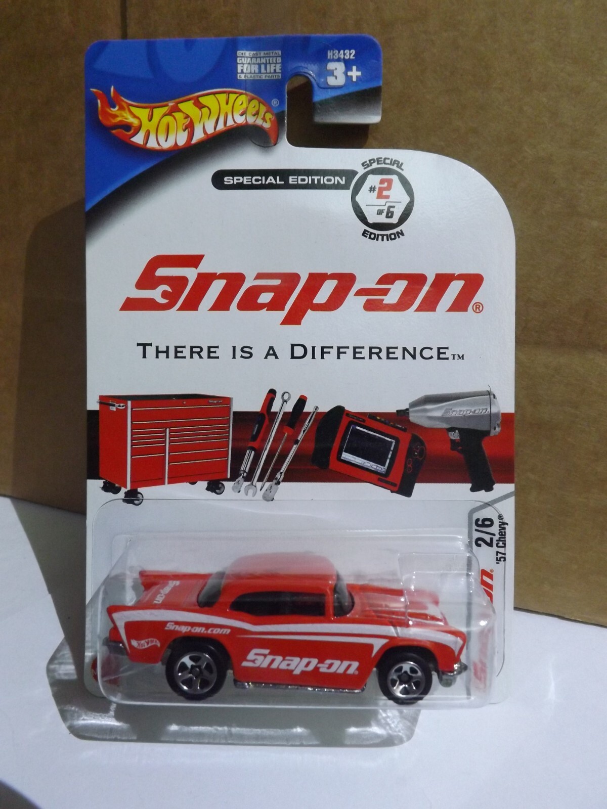 2005 Hotwheels Snap-On Red ’57 Chevy # 2 Of # 6 1/64 Scale