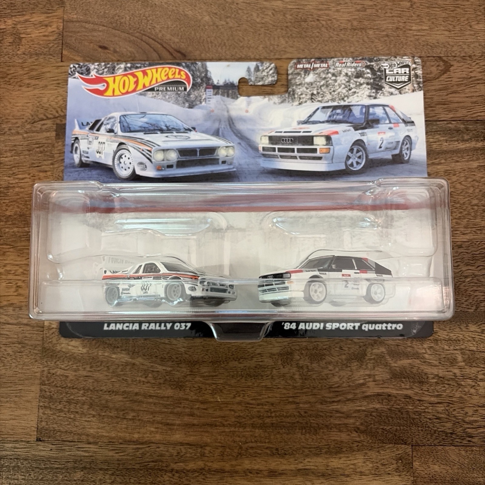 Hot Wheels Premium 2-Pack Lancia Rally 037 / 84 Audi Sport Quattro