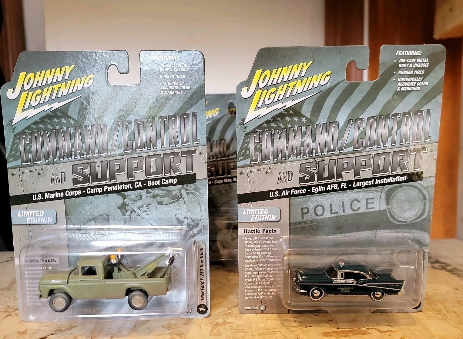 Johnny Lightning Command/Control and Support Version B Complete Set of 6 M Con
