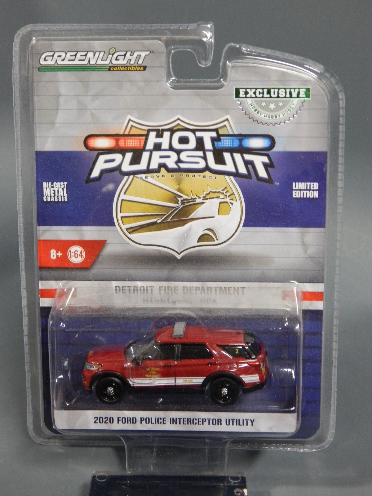 2020 Ford Explorer Detroit Died Dept Chief Greenlight Hot Pursut 1/64 MIP 2024