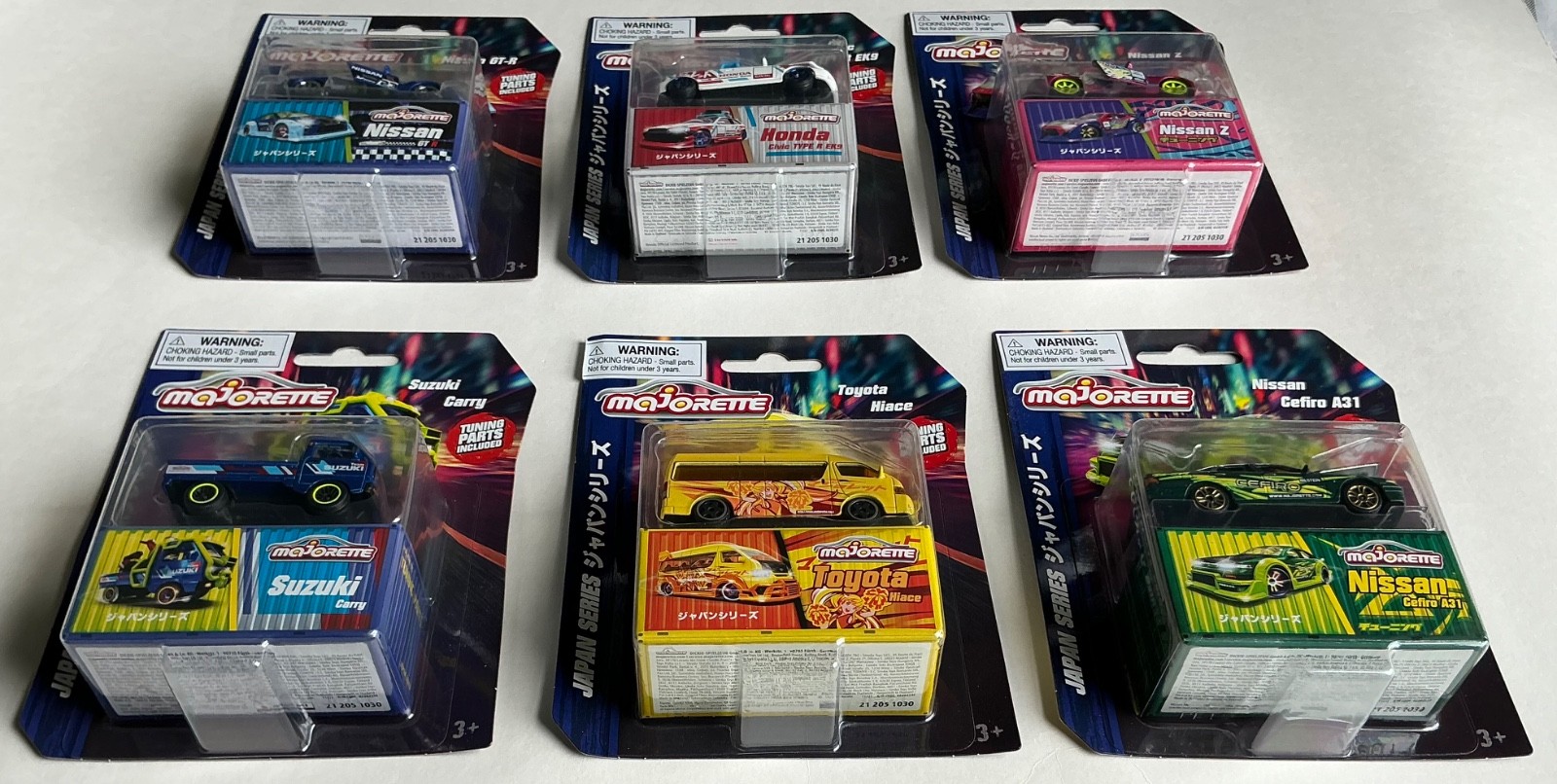 2024 Majorette Japan Series 1 Deluxe Cars with Tuner Parts Complete Set of 6