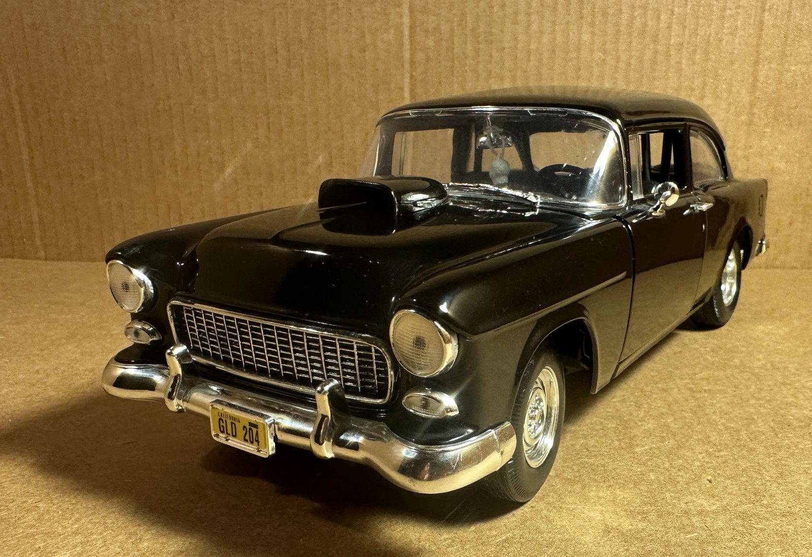 ERTL 1/18 1955 Chevrolet Hot Rod Coupe, Black, From American Graffiti Movie