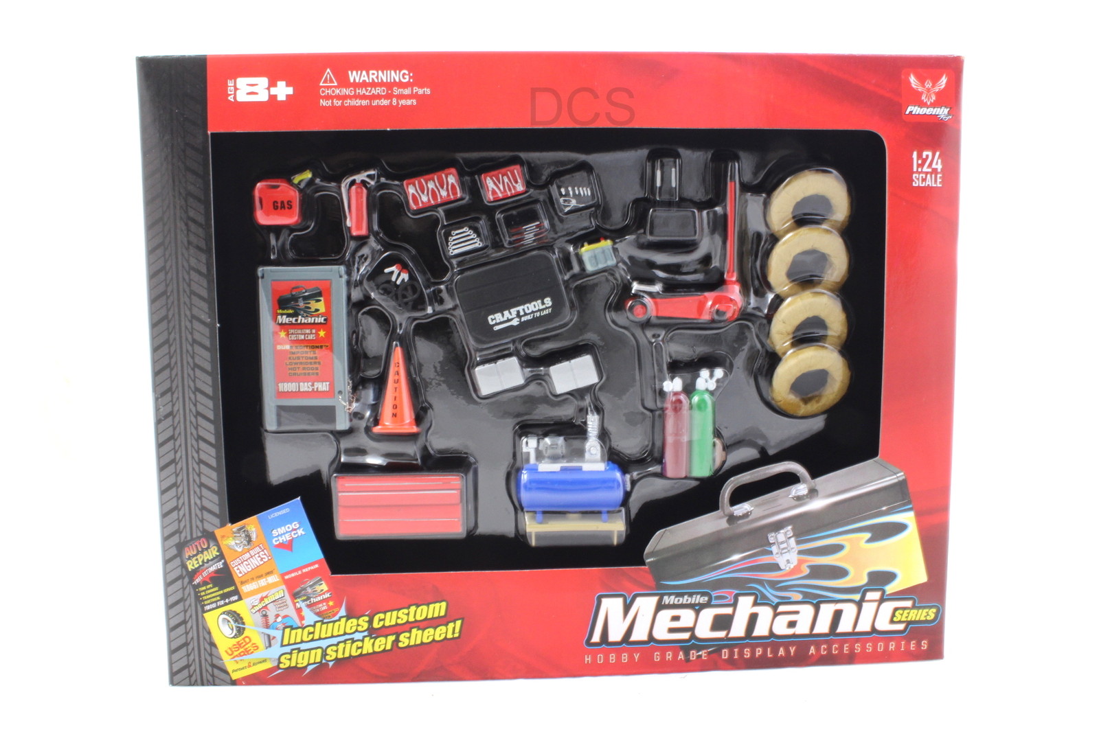 REPAIR MOBILE MECHANIC SET 1/24 INCLUDES AUTHENTIC REPLICAS OF REAL ACCESORIES