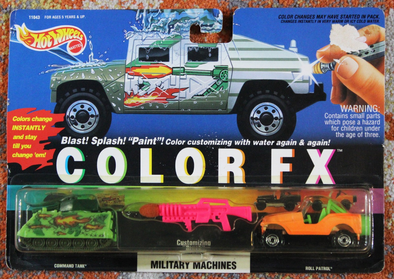 Mattel Hot Wheels1993 Color FX Military Machines #11043