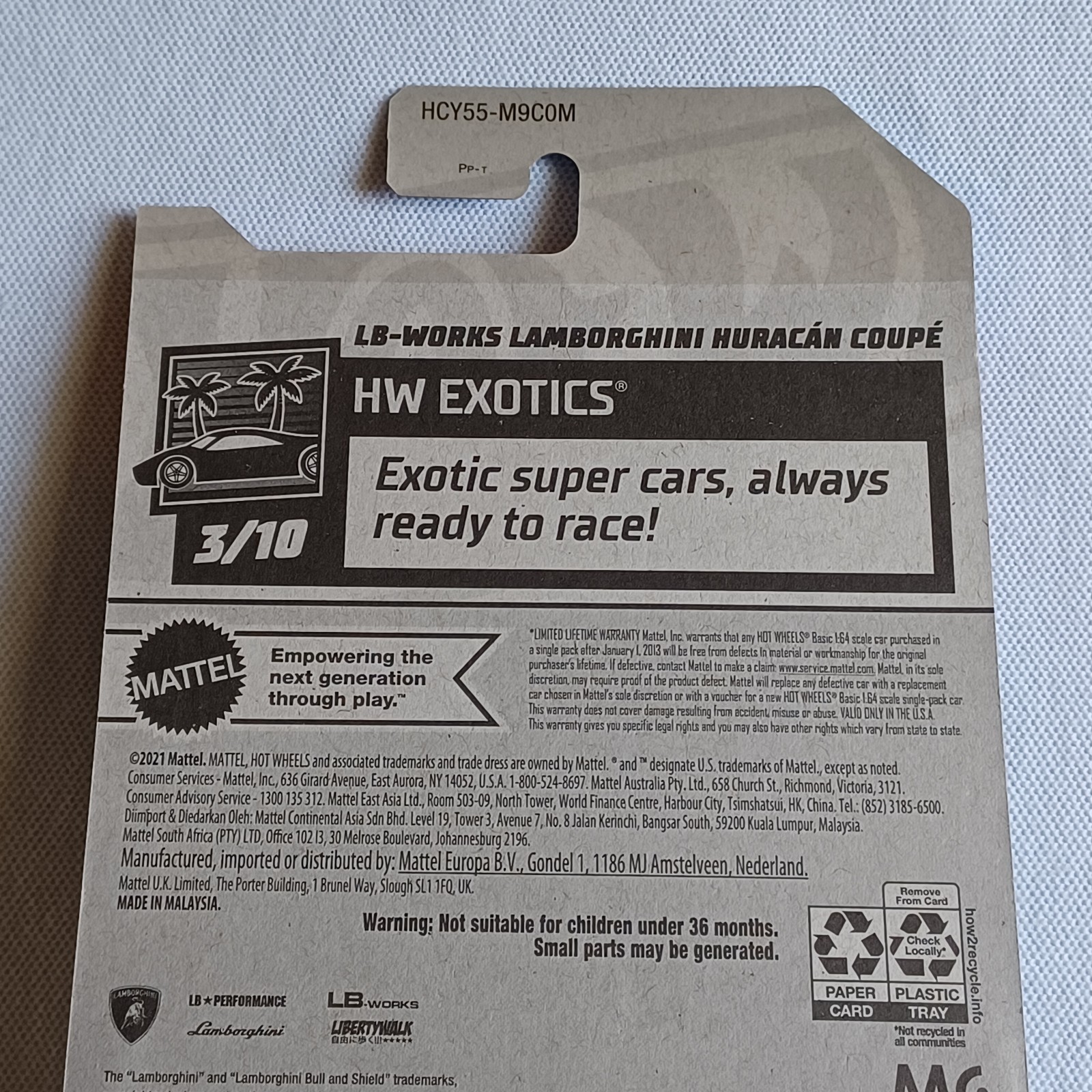 HOT WHEELS *EXOTICS* *LB-WORKS LAMBORGHINI HURACÁN COUPE* *KROGER EXCLUSIVE*