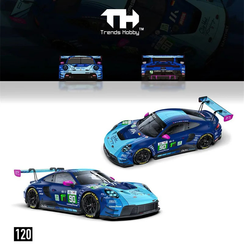 Trends Hobby 1:64 GT3 R LeMans 24H LMGT3 2025 Chip Hart Racing Diecast Model Car
