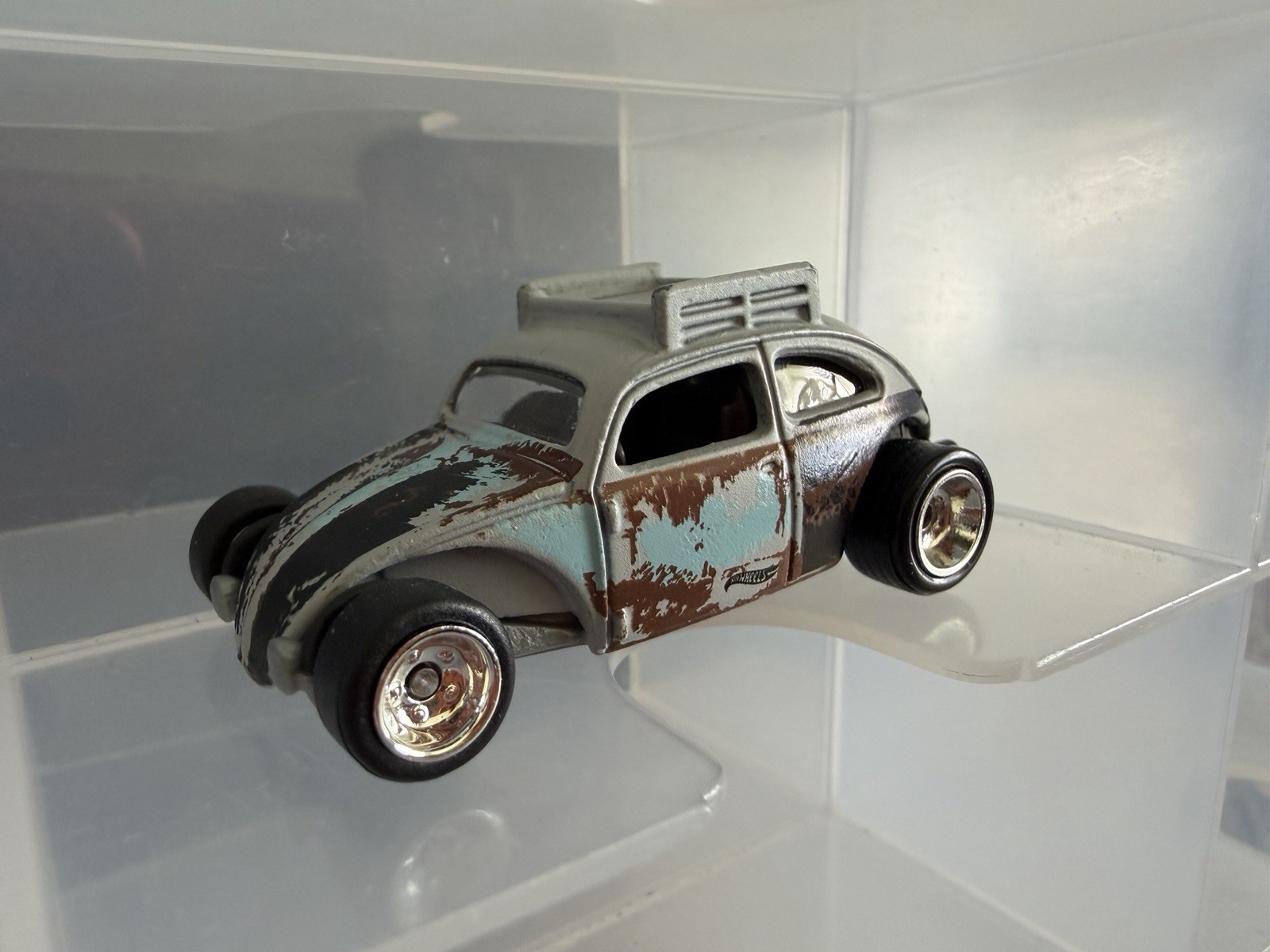 Hot Wheels Volkswagen Beetle Custom – Real Rider Wheel Swap Rat Rod Hot Rod
