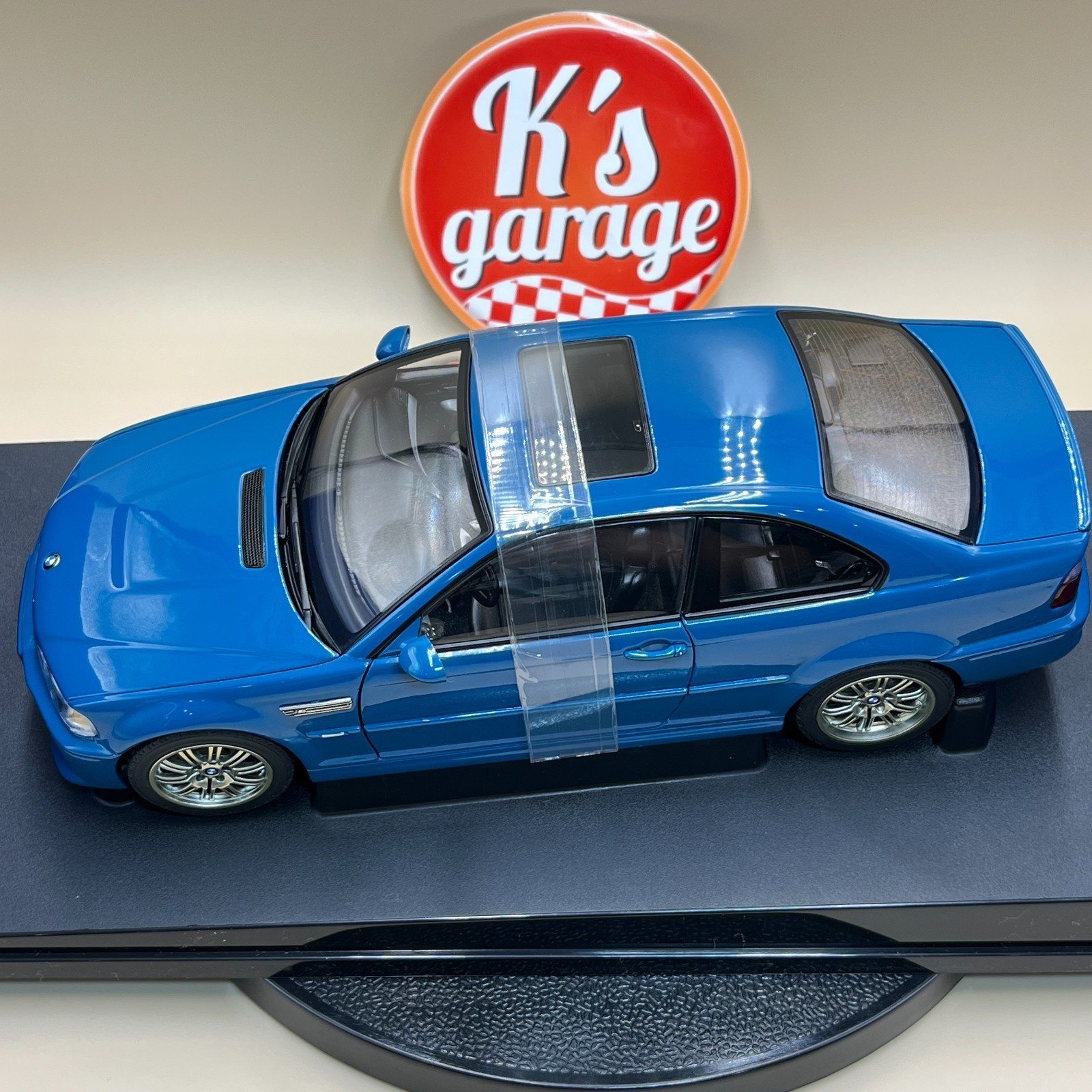 AUTOart 1/18 BMW M3 Coupe 2001 Laguna Seca Blue 70544 old diecast model