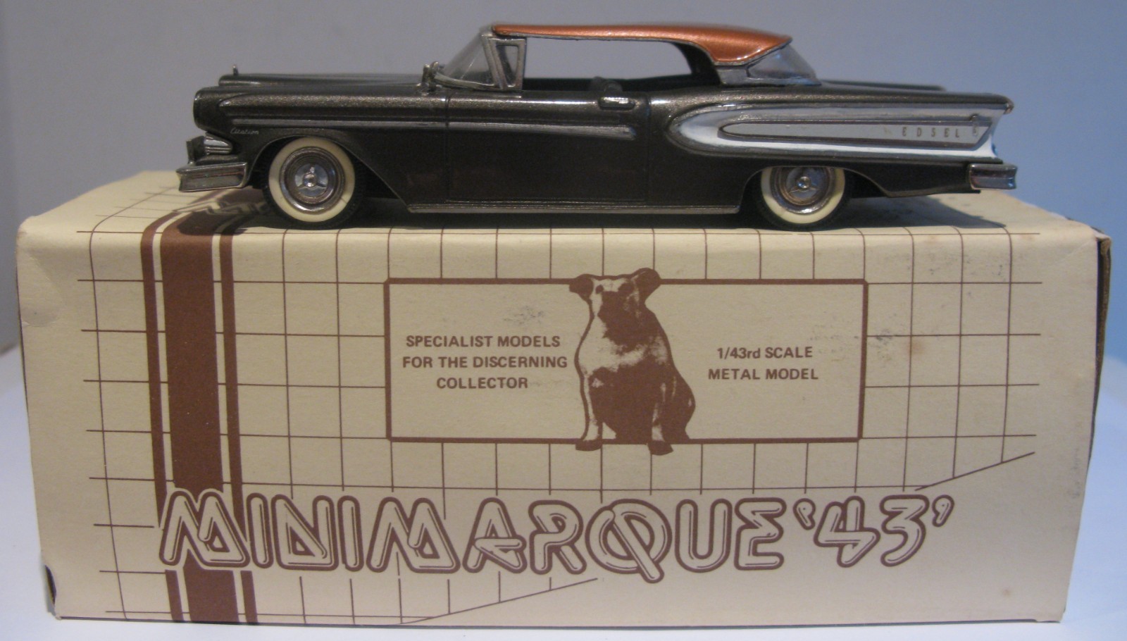 Mini Marque 1:43 US 5B 1958 Met Graphite & Copper Edsel Citation 2 Door Hardtop