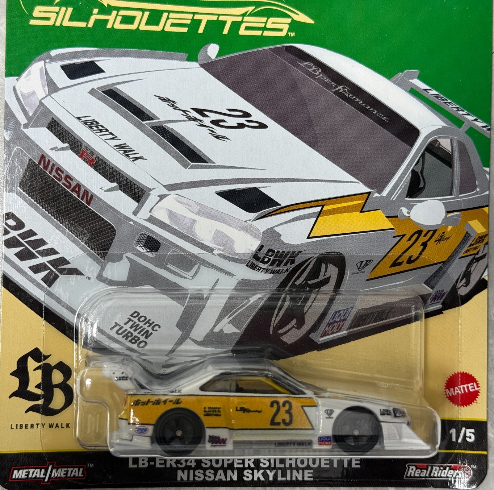 2025 Hot Wheels Car Culture Silhouettes LB-ER34 Super Silhouette Nissan Skyline