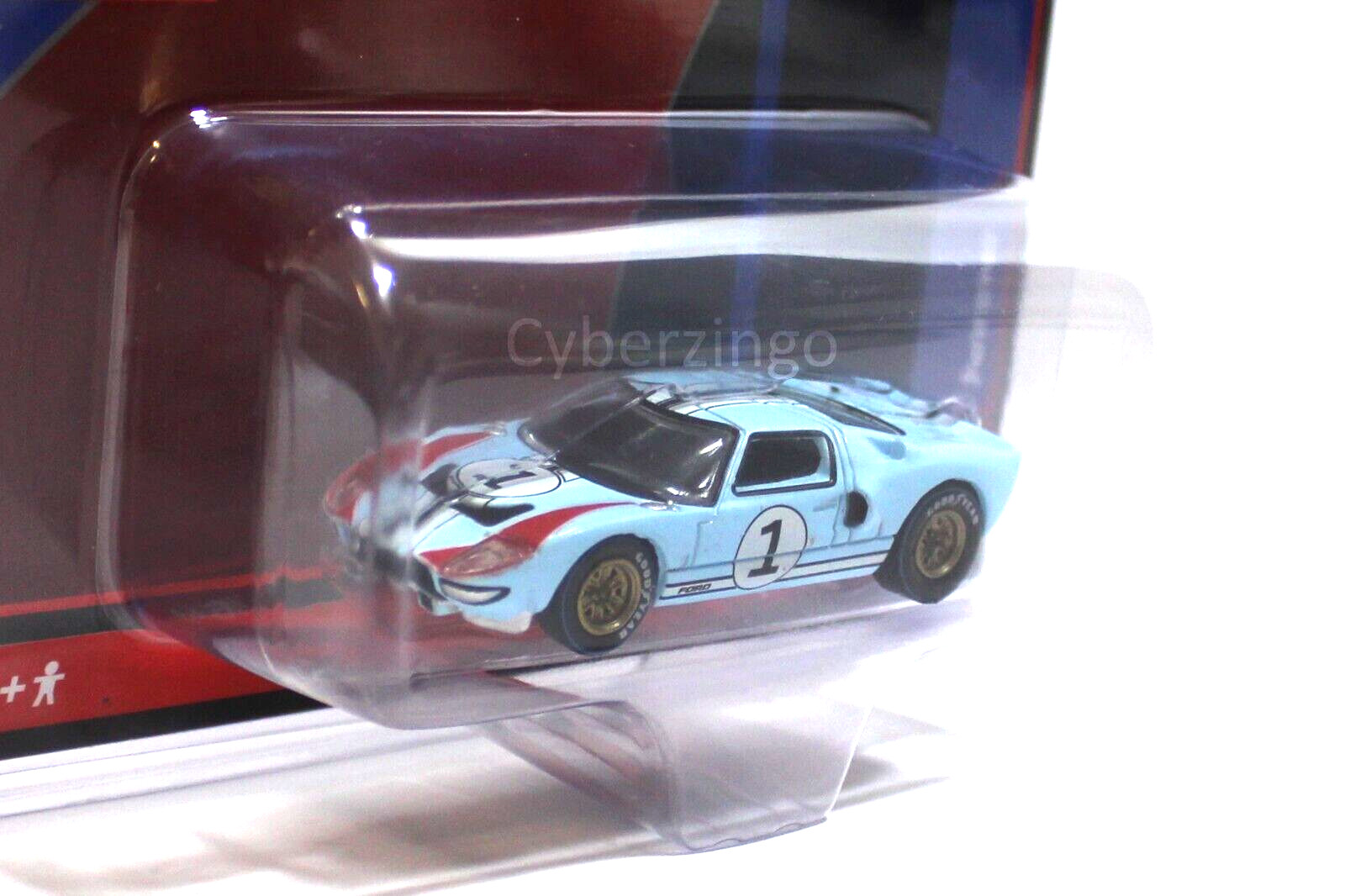 Auto World 1/64 1966 Ford GT40 #1 Gulf Blue CP7921 Diecast Car NEW IN PACKAGE
