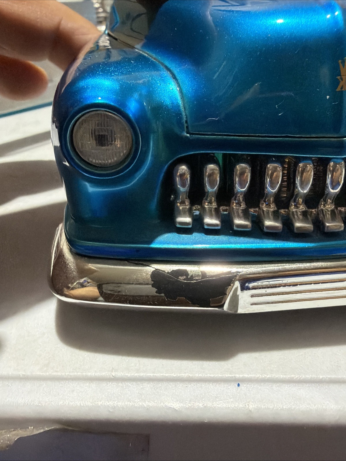 RARE Jada Toys Kustom Kings – 1951 Mercury Hard Top w/ Guitar 1/18 Scale Blue