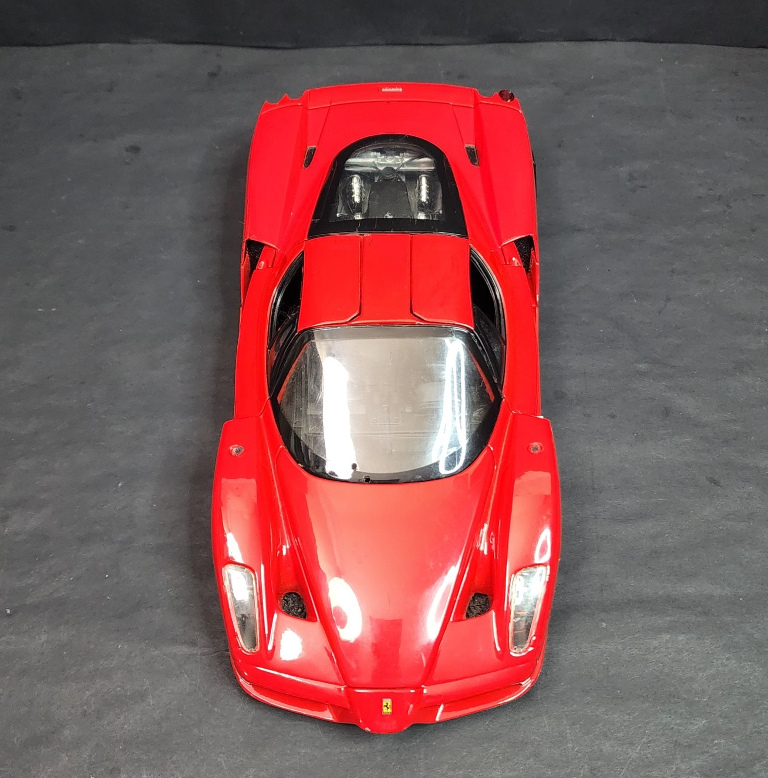 Rare Mattel Retro 2002 Y2K Hot Wheels Ferrari Enzo 1:18 Red Car Vtg Diecast V12