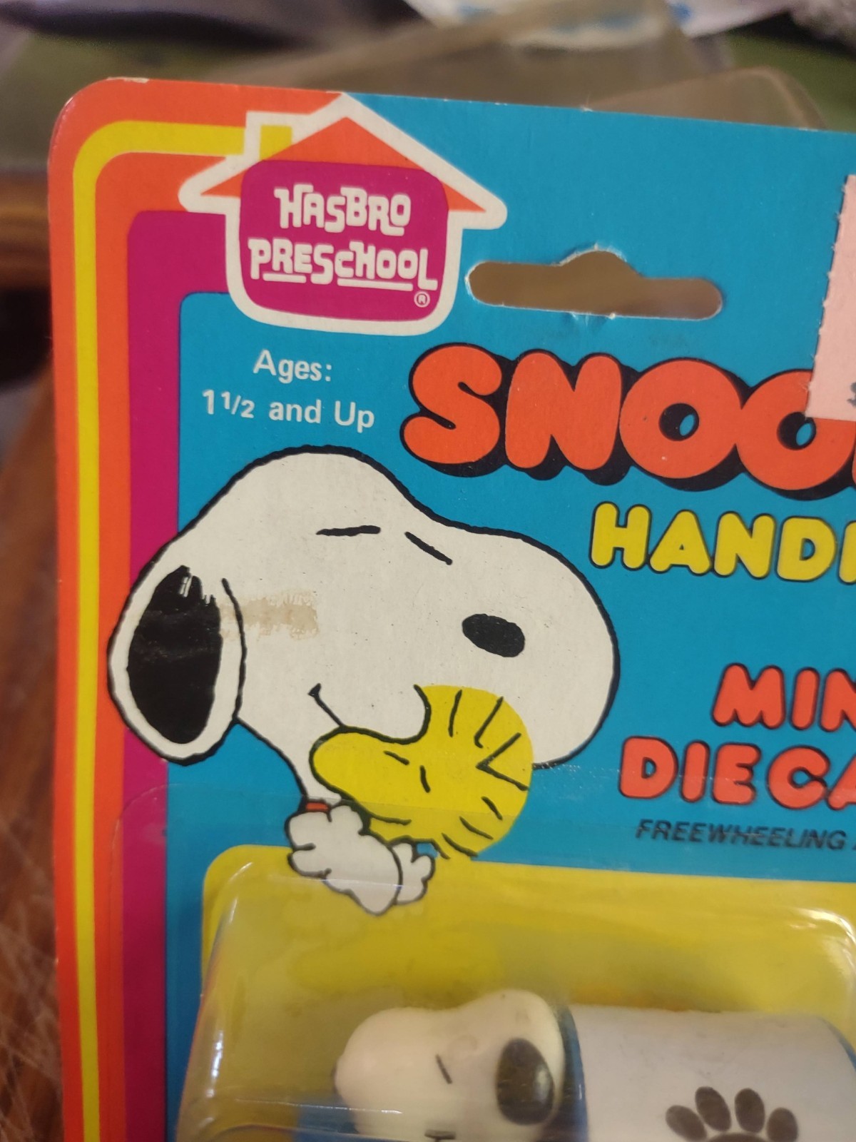 Vintage New NIB HASBRO SNOOPY Handfuls Mini Diecast MAIL TRUCK 1965 Hong Kong